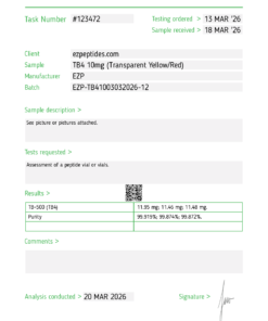 where to buy TB4 10mg online - Ez Peptides