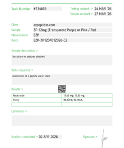 where to buy EZP-3P 12mg – (10 vials/Kit) online - Ez Peptides