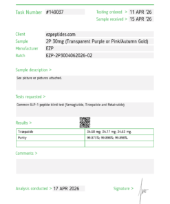 EZP-2P 30mg – (10 vials/Kit)