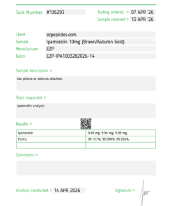 Ipamorelin 10mg for sale - Ez Peptides